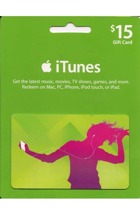 Get it as soon as wed, apr 7. iTunes Gift Card $15 (USA)