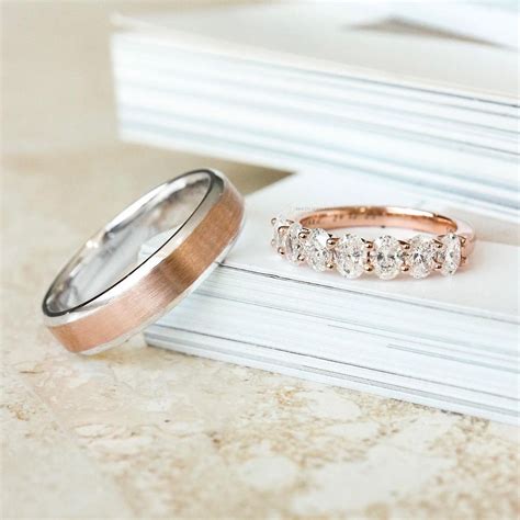 two toned wedding bands brilyo jewelry