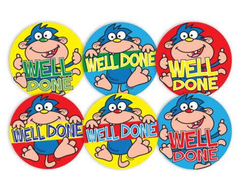 Well Done Multipack School Merit Stickers