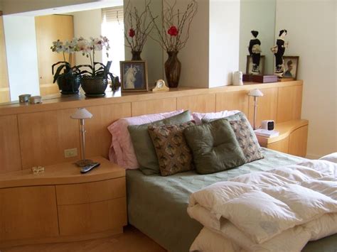 Find headboard with nightstand now. Built-in Headboard and Nightstands - Contemporary ...