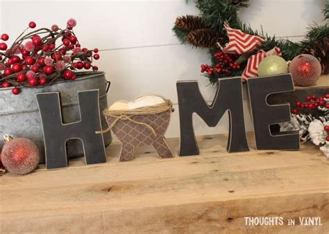 Interchangeable Home Letters Manger Wood Deco Letter Ornaments