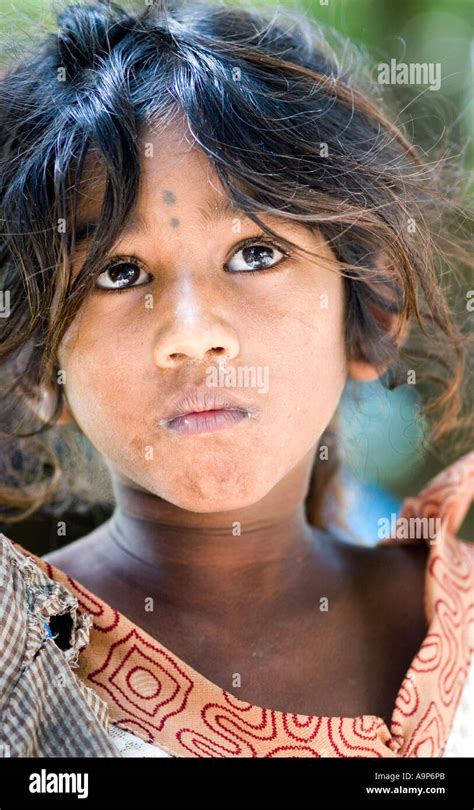 Young Poor Indian Street Girl Stock Photo Alamy