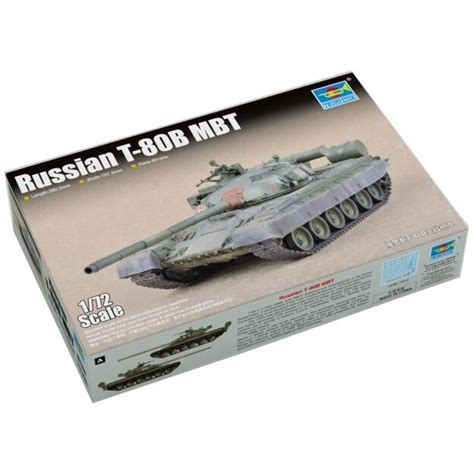 Model Figurina Trumpeter Plastic Russian Tank T 80b Mbt Plastic