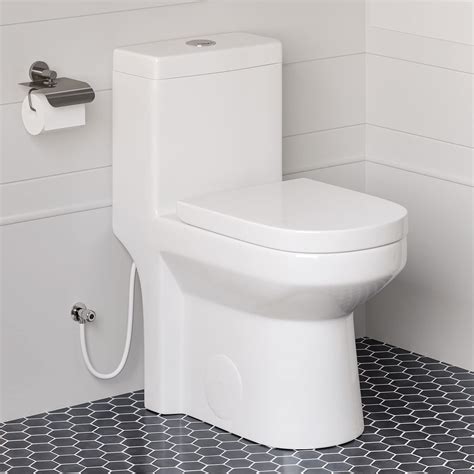 Buy Horow Ht1000 Dual Flush One Piece Toilet Modern Small Toilet With