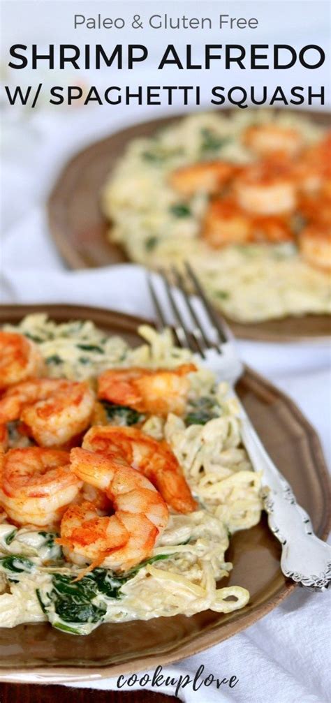 Paleo Shrimp Alfredo With Spaghetti Squash This Is A More Flavorful