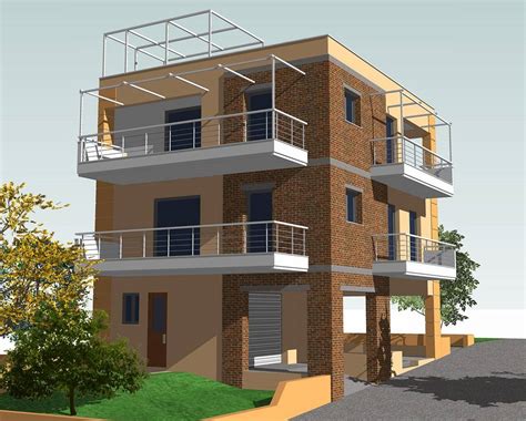Project Three Storey Residential Building Made Architects Jhmrad 69301