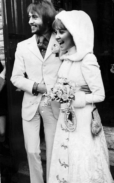pictures of lulu and maurice gibb of the bee gees on their wedding day in 1969 ~ vintage