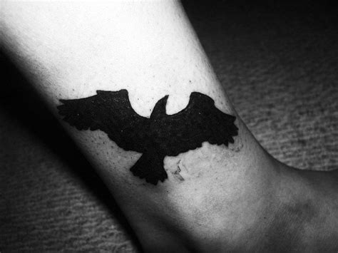 Shadow Of A Raven On The Inside Of The Wrist Raven Tattoo Tattoos