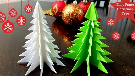 3d Paper Christmas Tree How To Make Paper Christmas Tree Youtube