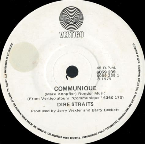 Dire Straits Communique 1979 Vinyl Discogs