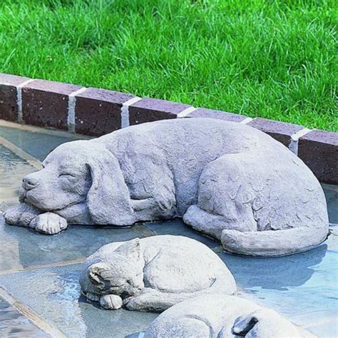 Reclining Dog Garden Statue Dog Garden Statues Dog Garden Garden