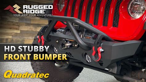 Rugged Ridge Hd Stubby Front Bumper For Jeep Wrangler And Gladiator Youtube