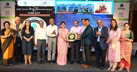 Pune Becomes First City In Maharashtra To Get Igbc Platinum