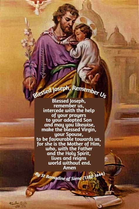 Our Morning Offering 19 March Blessed Joseph Remember Us Anastpaul