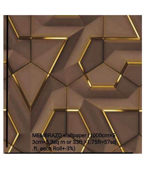 Membrazo Embossed Geometric Patterns Wallpapers Brown Buy Membrazo