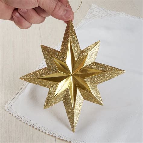 Gold Metallic Star Ornament Christmas Ornaments Christmas And