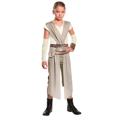 Star Wars The Force Awakens Rey Fancy Dress Girls Movie Charater