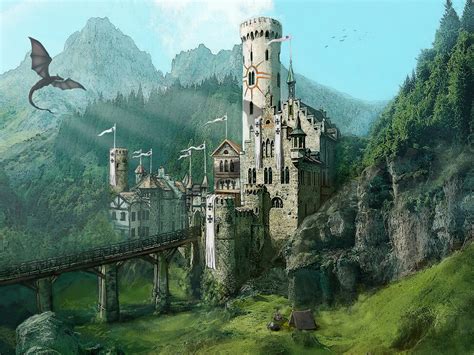 Castle In The Mountains By Ktornehave On Deviantart