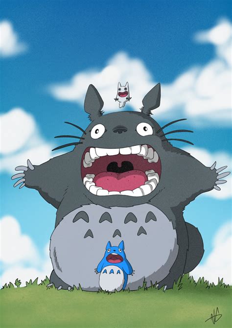Totoro Fan Art By Nokirasu On Deviantart Totoro Totoro Art Studio