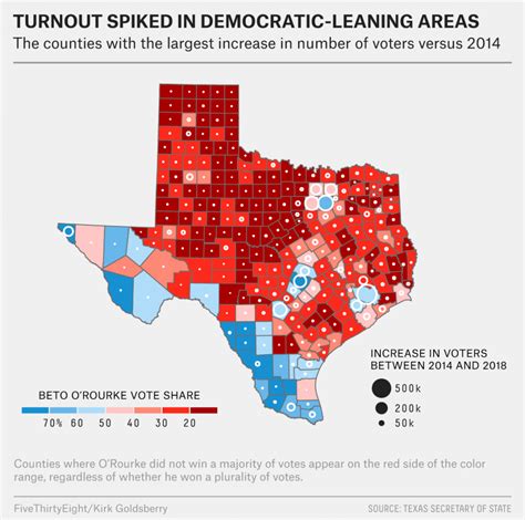 What Really Happened In Texas Fivethirtyeight Map Beto For Texas