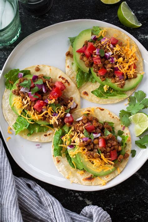 Vegetarian Lentil Tacos Slow Cooker Cooking Classy