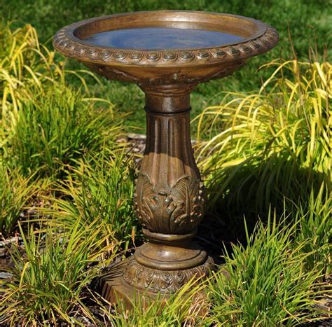 The birdbath fountain was specifically designed to help. Bird Bath Fountain Outdoor Backyard Patio Stylish Decor ...