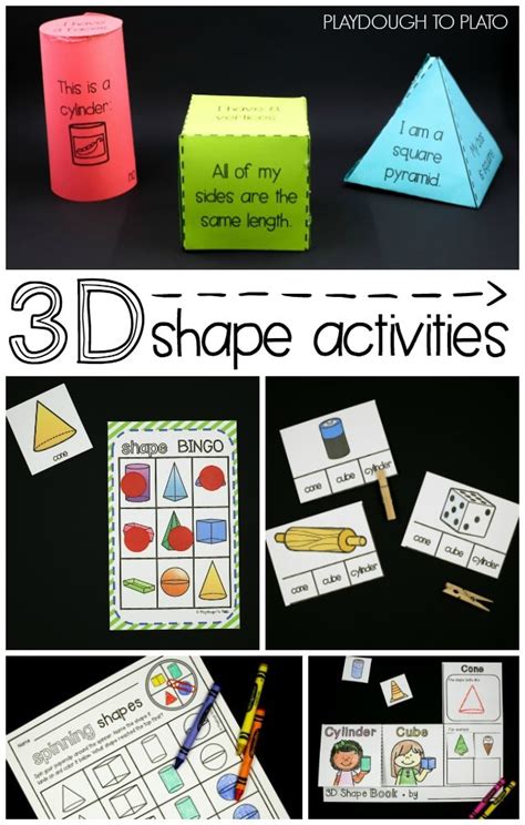 2d And 3d Shape Activities Susan Jones 3d Shapes Acti