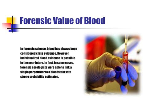 Ppt Forensic Serology Blood Powerpoint Presentation Free Download