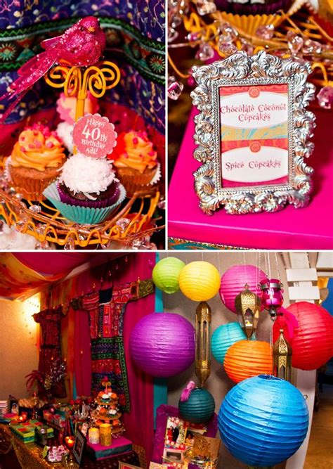Vibrant And Exotic Bollywood 40th Birthday Party Hostess With The Mostess