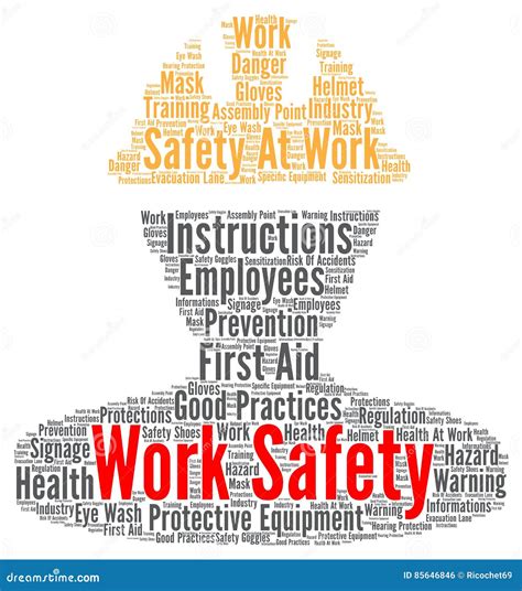 Work Safety Word Cloud Stock Illustration Illustration Of Danger