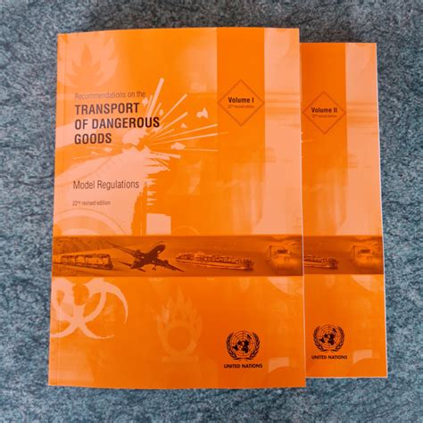 Un Transport Of Dangerous Goods Model Regulations 22nd Edit 2020