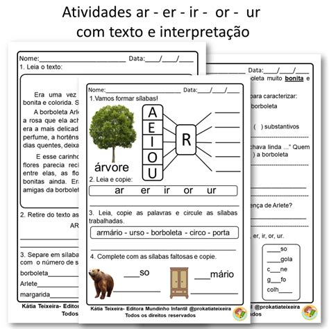 Cruzadinha Ar Er Ir Or Ur EDUBRAINAZ