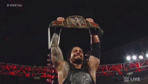 Roman Reigns Wins The Wwe World Heavyweight Championship On Monday Night Raw