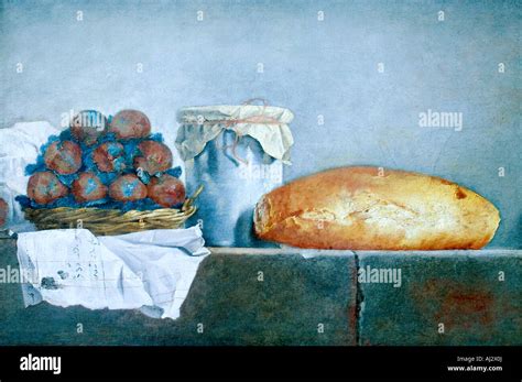 Henri Horace Roland Delaporte Still Live With Fruir And Bread 1775 1785