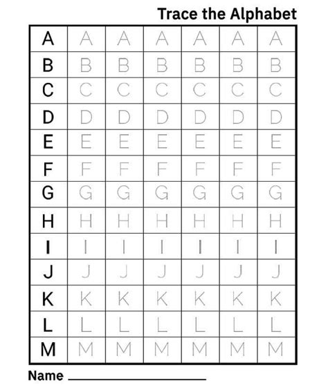 Capital Letters Writing Practice Worksheets