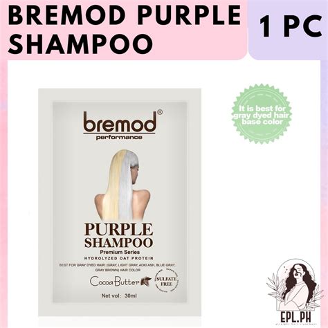 Bremod Premium Series Cocoa Butter Purple Shampoo Ml Shopee Philippines