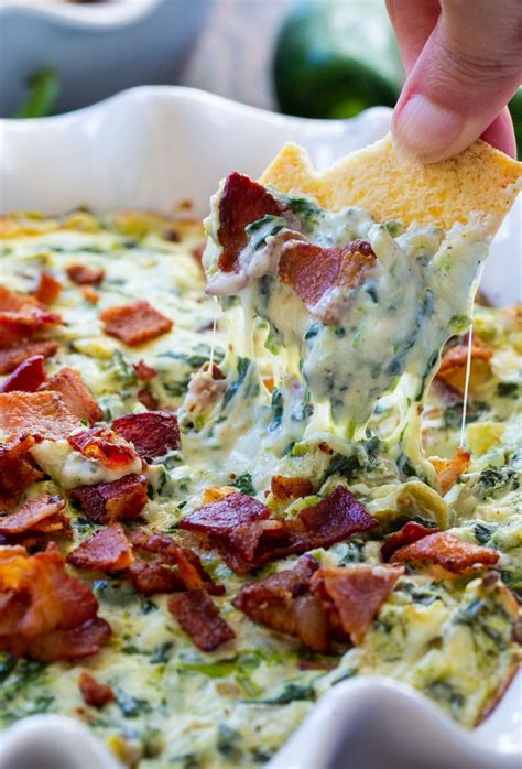 Hot Jalapeno Bacon Spinach Dip Spicy Southern Kitchen