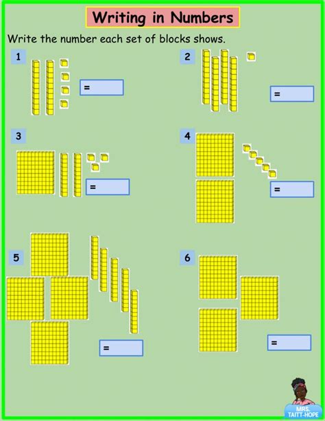 Representing Numbers Using Base 10 Blocks Worksheet Base 10 Blocks