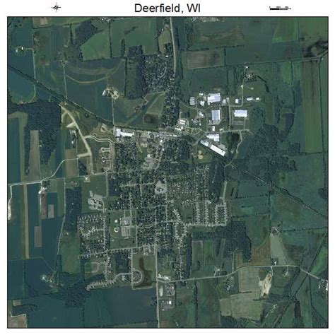 Aerial Photography Map Of Deerfield Wi Wisconsin