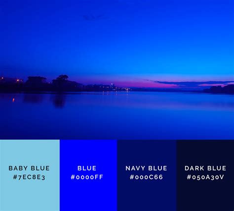 Shades Of Blue Color With Names Hex Rgb Cmyk Colors Explained