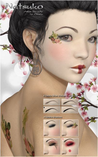 A3d Natsuko Asian Beauty For V4 Characters For Poser And Daz Studio