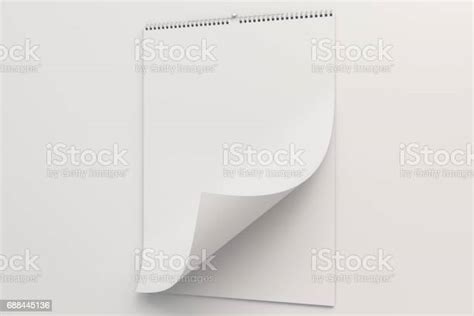 weiße wand kalender mockup auf weißem hintergrund stock vektor art und mehr bilder von kalender