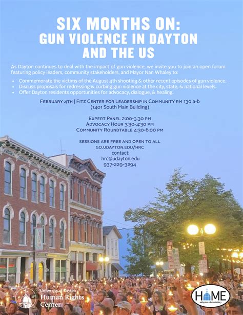 When people are afraid of gun violence, this can also have a negative impact on people's right to education or health care when they are too afraid to. University Of Dayton Human Rights Center To Host Forum On ...