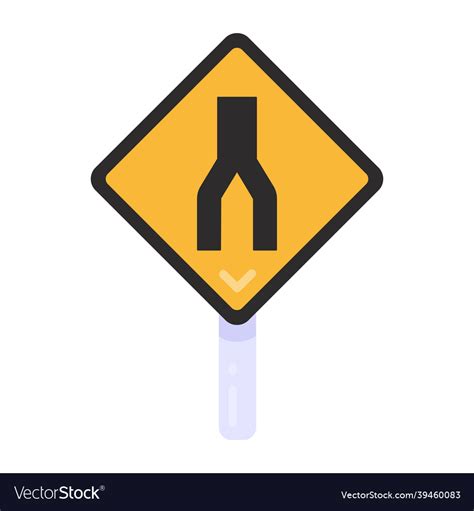 Merge Road Royalty Free Vector Image Vectorstock