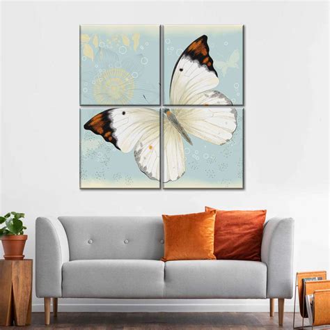 White Butterfly Wall Art Digital Art