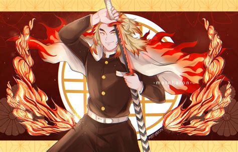 Flame Pillar Rengoku Kyojuro By Matcharon7 On Deviantart