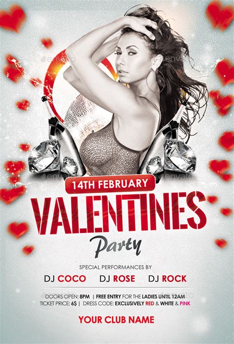 Free & premium flyer templates. Valentine Party Flyer by Mehrodesigns | GraphicRiver