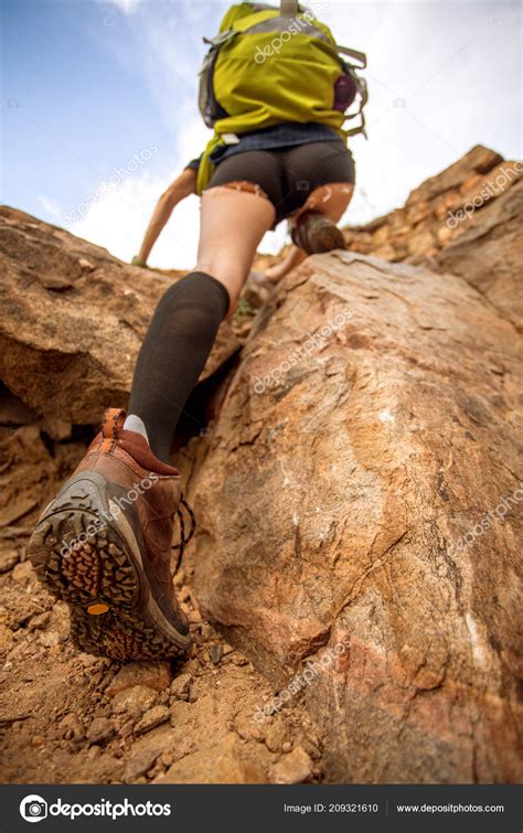 Sexy Hiker Trail Mountain Stock Photo Happycity