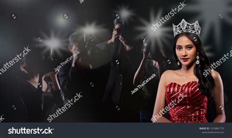 Miss Asian Pageant Beauty Contest Silver Stock Photo