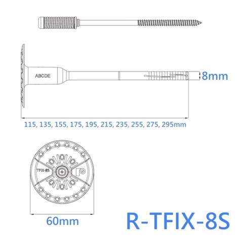 275mm Rawlplug R Tfix 8s Screw Fixings